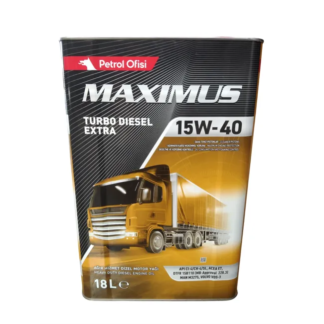 Maximus Turbo Dizel Extra 15W-40 Motor Yağı (18 Litre)